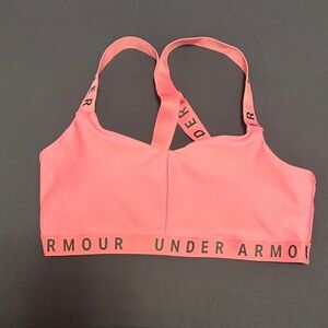 Under Armour Pink Coral Performance Sports Bra
